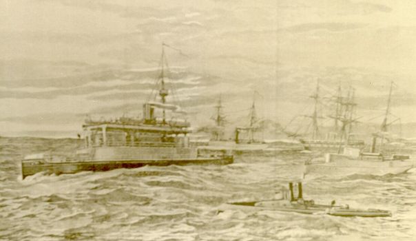 HMVS Cerberus and other naval vessels 