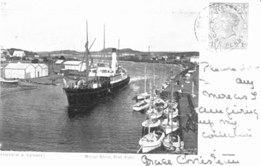 Photograph - Photographic postcard, S.S.Casino in Moyne River 1905