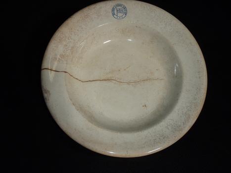  large white soup bowl with the logo of the Belfast & Koroit Steam navigation Company