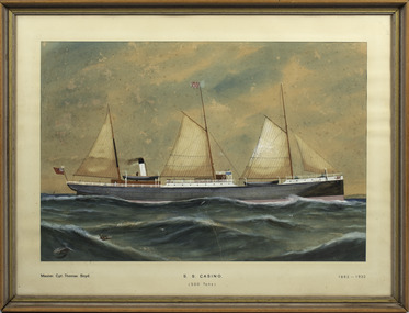 Painting - Watercolour, s.s. Casino, 1882