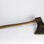 Wooden axe also used in rituals of Lodge