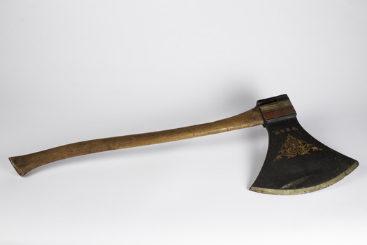 Wooden axe also used in rituals of Lodge