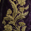 Detail of embroidery on lower part of collar