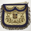 Ceremonial apron used by members of a lodge usually a Grand master