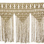 Decorative handmade macrame mantelpiece hanging