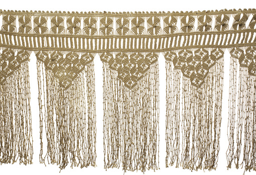 Decorative handmade macrame mantelpiece hanging