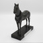 head on angle of horse