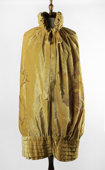 Velvet cape with dragon hand painted on front