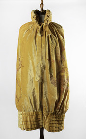 Velvet cape with dragon hand painted on front