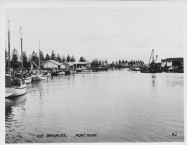 Photograph - Postcard, The Wharves, Port Fairy