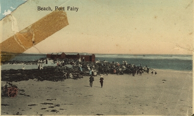 Photograph - Postcard, A.C. Aberline, Beach Port Fairy, 1920