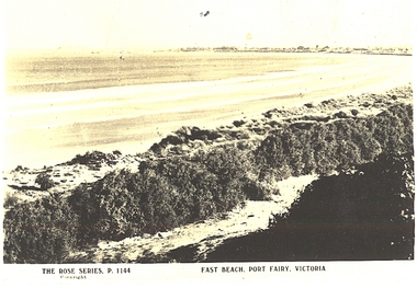 Postcard, The Rose Series / The Rose Stereographs, East Beach, Port Fairy Victoria