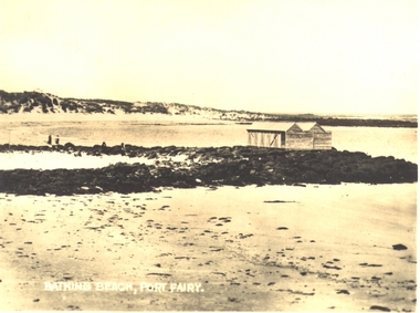 Postcard - Photograph, Bathing Beach