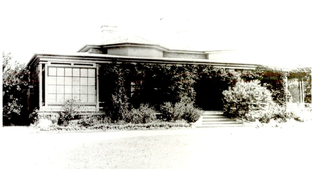 An aspect of Boodcarra Homestead with large vine-shaded verandah