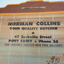 Close up of printing of butchers’s name