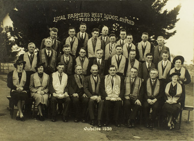 Photograph, Loyal Farmers Rest Lodge. Orford. M.U..I.O.O.F. Jubilee 1938, 1938