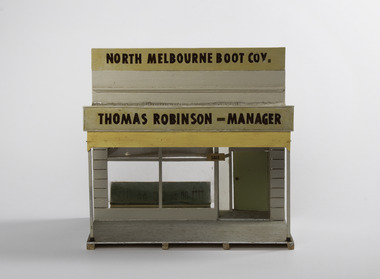 Mixed media - Model, North Melbourne Boot Co, early 1970`s