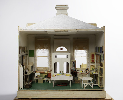 Inside of model of museum in Bank Street