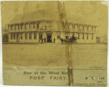 Photograph, davis, Star of the West Hotel Port Fairy, 1888