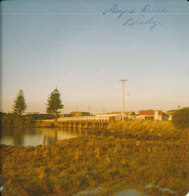 Moyne river traffic bridge taken from the North side on the West bank