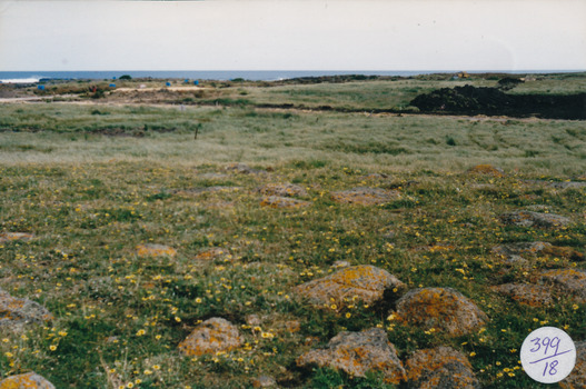 Looking from hill above South Beach Estate before earth works