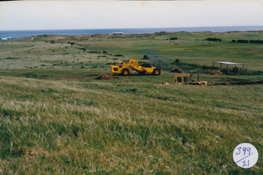 Land works  near South Beach