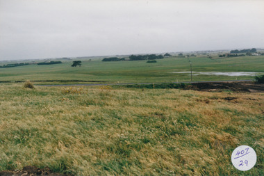 Rolling farmland looking North west from South Beach Estate