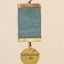 the reverse side of medal with inscriptions on medal 