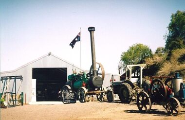 Photograph, Engines In front of Auntie Jack Shed Circa 2006, Circa 2006