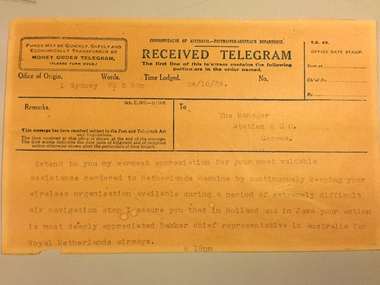Printed black text on beige paper