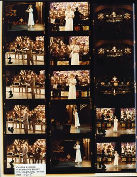 Karen Knowles, Ray Martin and John Cain on Carols by Candlelight stage