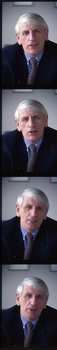 Portrait images of John Cook in his office