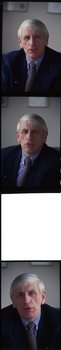 Portrait images of John Cook in his office