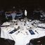 View of empty table settings prior to event start