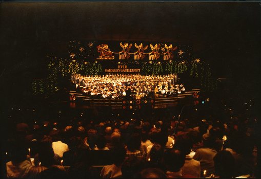 View from the audience of the stage