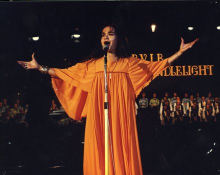 Markeeta Little Wolf on stage