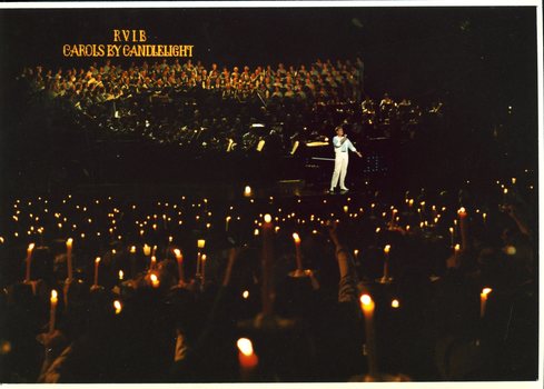 Simon Gallaher singing on stage