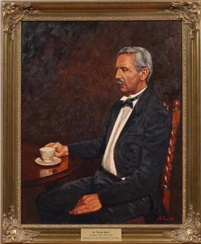 Framed portrait of Thomas Marks