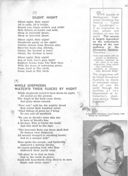 Words to Silent Night and While Shepherds Watched Their Flocks by Night, portrait of Eric Mitchelson