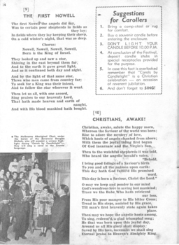 Words to The First Nowell and Christians Awake, photo of Aboriginal choir and tips for attendees