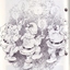 Illustration of Santas dancing in a circle holding candles - National Bank