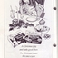 Illustration of girl leaning over table with Brockhoff Shapes, to blow out a candle