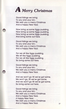 Words to A Merry Christmas carol