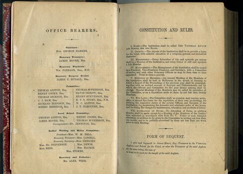 Office bearers and Constitution and Rules