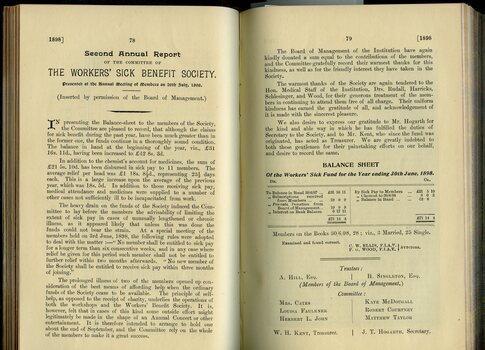 Annual report of the Blind Workers' Sick Benefit Society