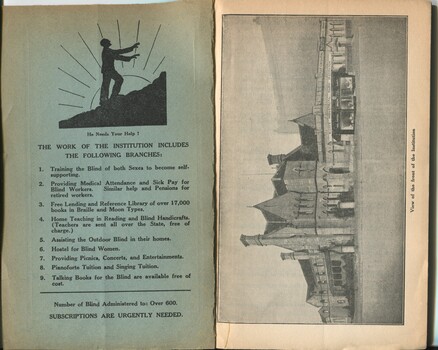 Services provided by the Institution and photograph