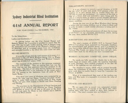 Committee report on the activities and achievements of the SIBI