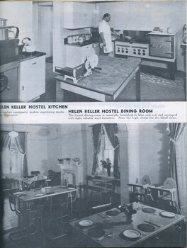 Helen Keller hostel kitchen and dining room images