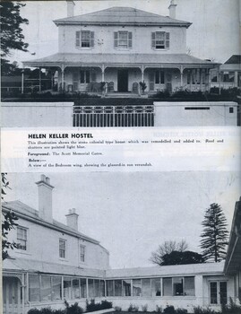 Front and side view of Helen Keller hostel