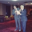 Bob Davis and Lou Richard at the front of the crowd